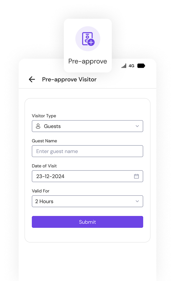 Pre-approved Entry