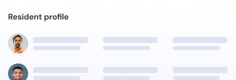 Complete resident profiles