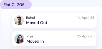 Resident history tracking